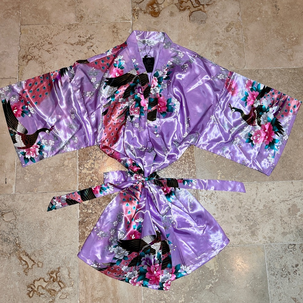 Oriential Robe 💜 Lilac Lavender Purple NEW
